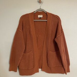 Universal Thread Rust Open-Front Cardigan
